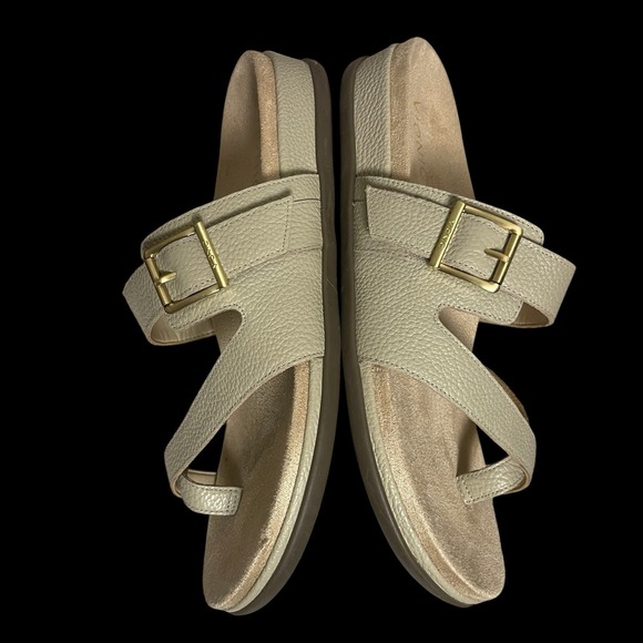 Vionic Carmela Strappy Slide Sandals Womens 9M Oatmeal Beige Neutral Summer - Picture 5 of 8